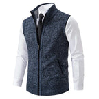 Heren Gebreid Vest / Cardigan Slim Fit met Zakken