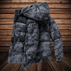Heren Geïsoleerde Camouflage Winterjas met Capuchon