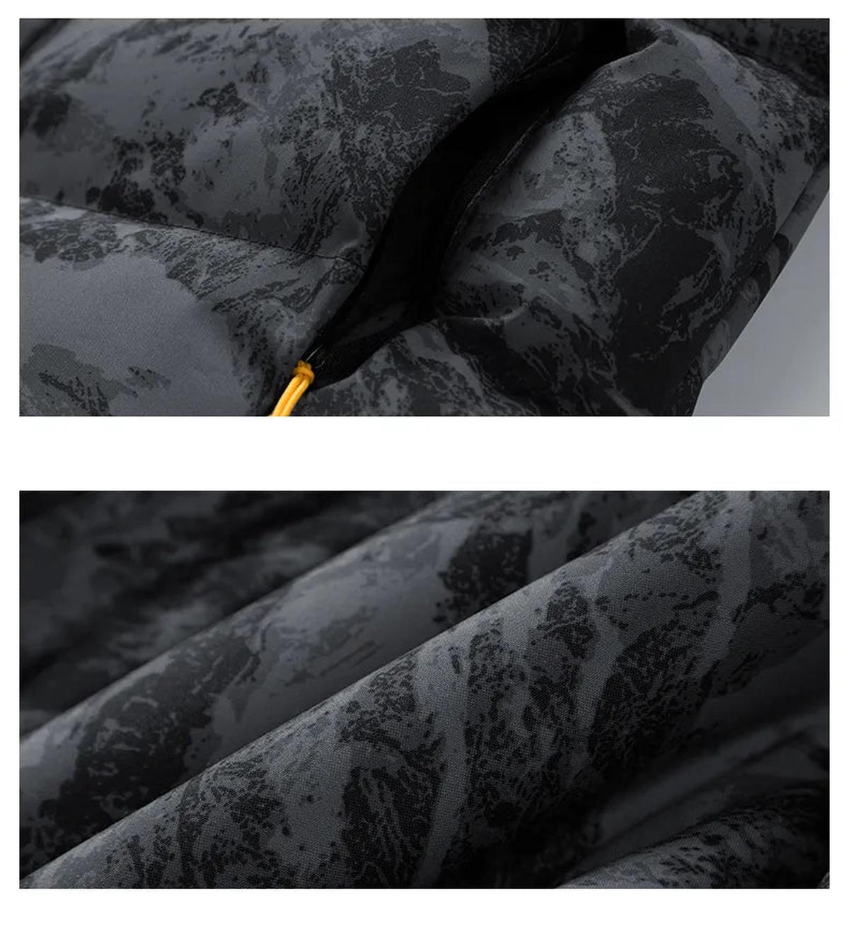 Heren Geïsoleerde Camouflage Winterjas met Capuchon