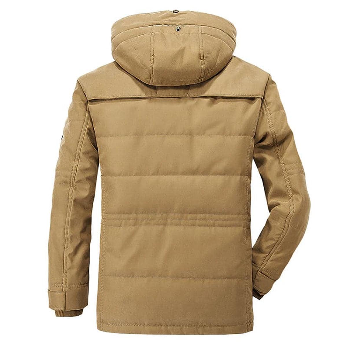 Heren Geïsoleerde Winterjas met Fleece Voering en Weerbestendigheid