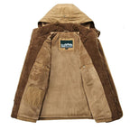 Heren Geïsoleerde Winterjas met Fleece Voering en Weerbestendigheid