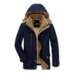Heren Geïsoleerde Winterjas met Fleece Voering en Weerbestendigheid