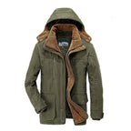 Heren Geïsoleerde Winterjas met Fleece Voering en Weerbestendigheid
