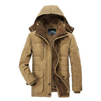 Heren Geïsoleerde Winterjas met Fleece Voering en Weerbestendigheid