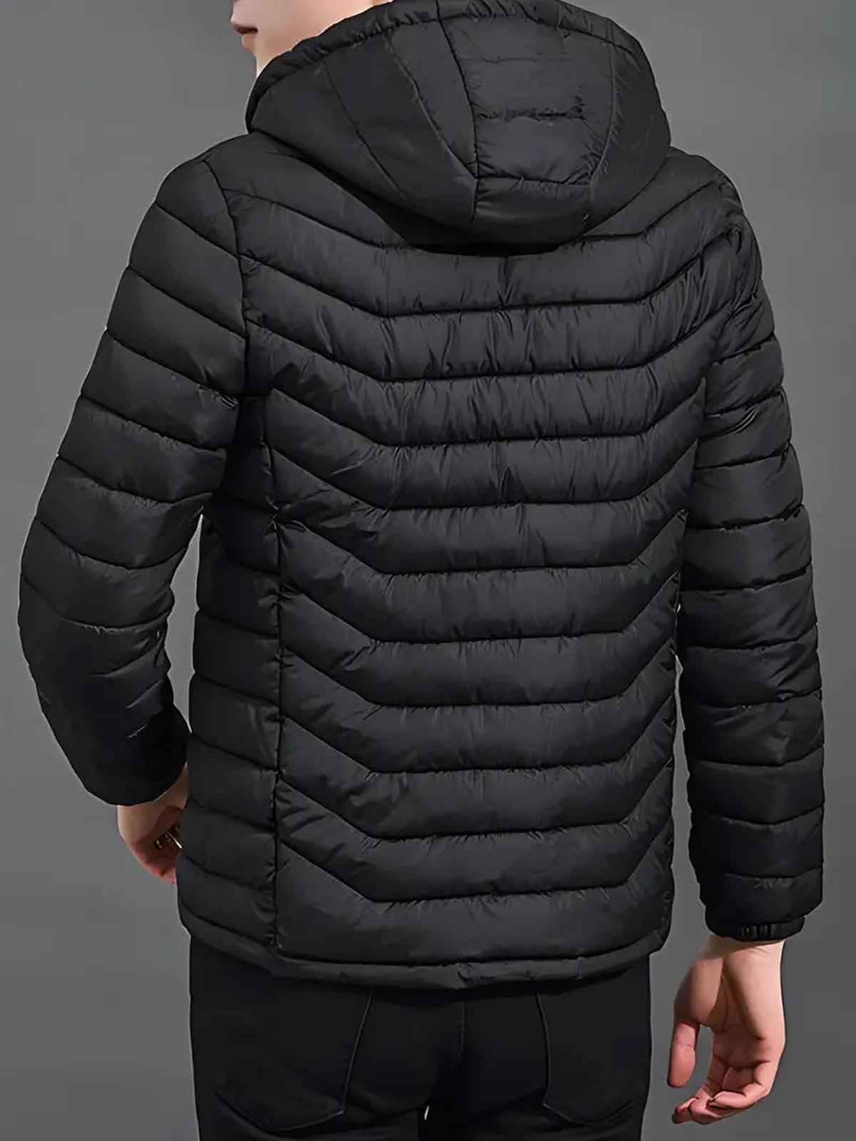 Heren Gewatteerde Hooded Puffer Jacket