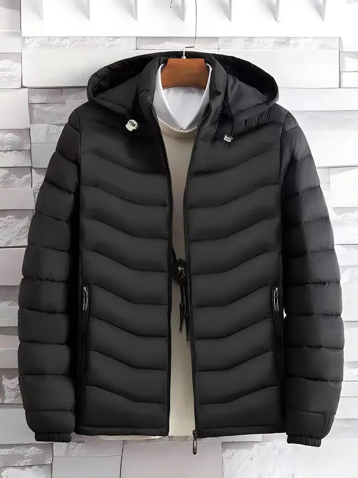 Heren Gewatteerde Hooded Puffer Jacket