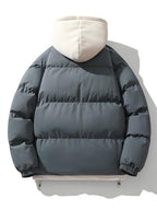 Heren Gewatteerde Jas met Capuchon voor Winterse Warmte