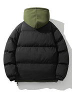 Heren Gewatteerde Jas met Capuchon voor Winterse Warmte