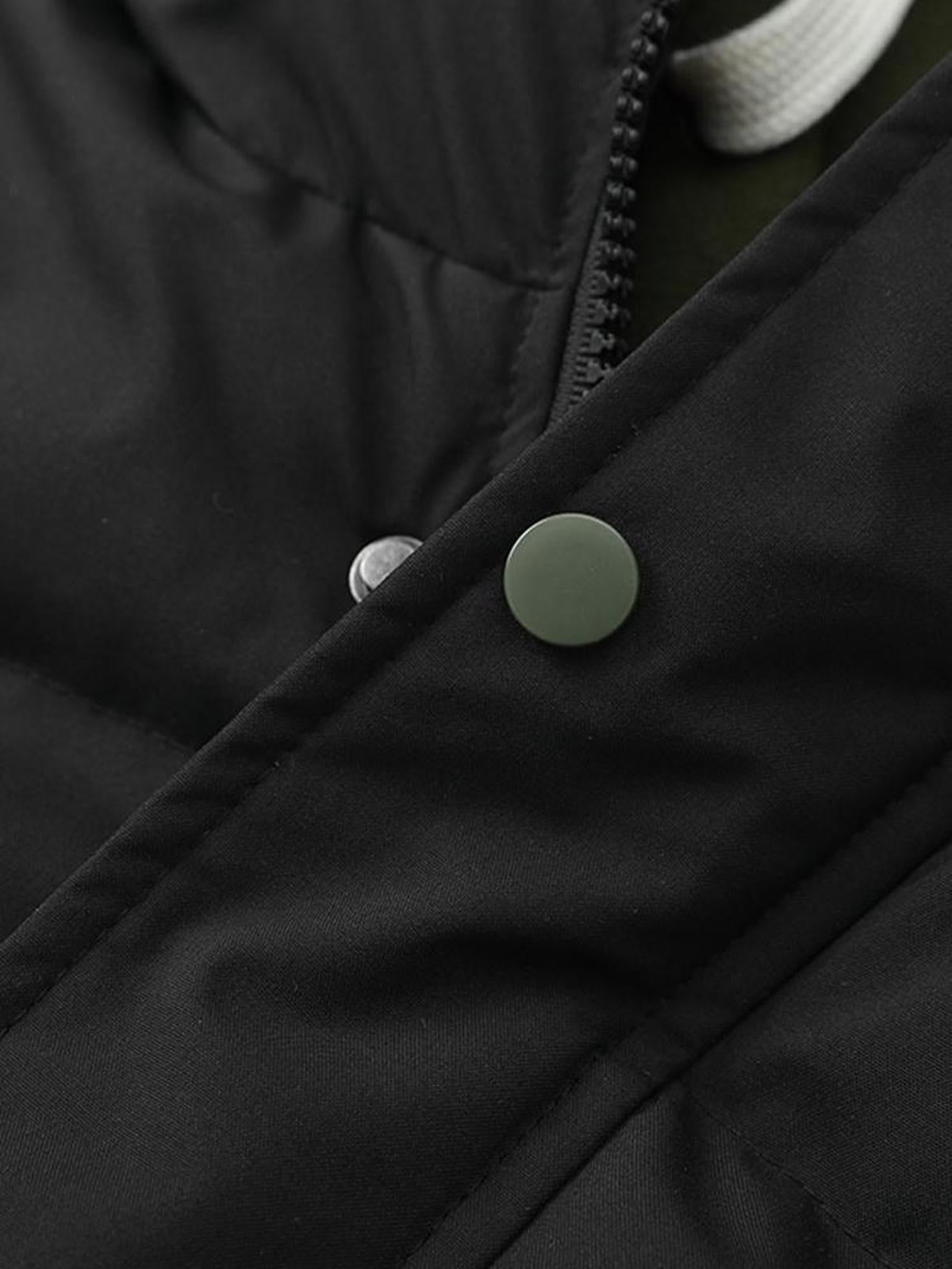 Heren Gewatteerde Jas met Capuchon voor Winterse Warmte