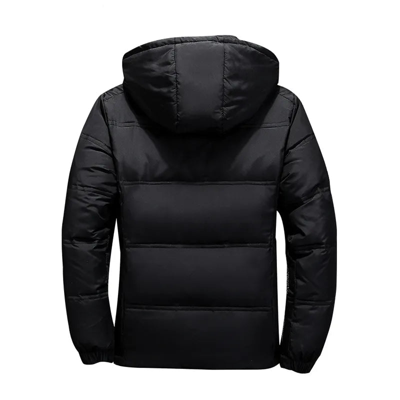 Heren Gewatteerde Pufferjack Met Capuchon Voor Buitenactiviteiten
