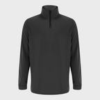 Heren Half-Rits Katoenmix Trui met Geribbelde Manchetten