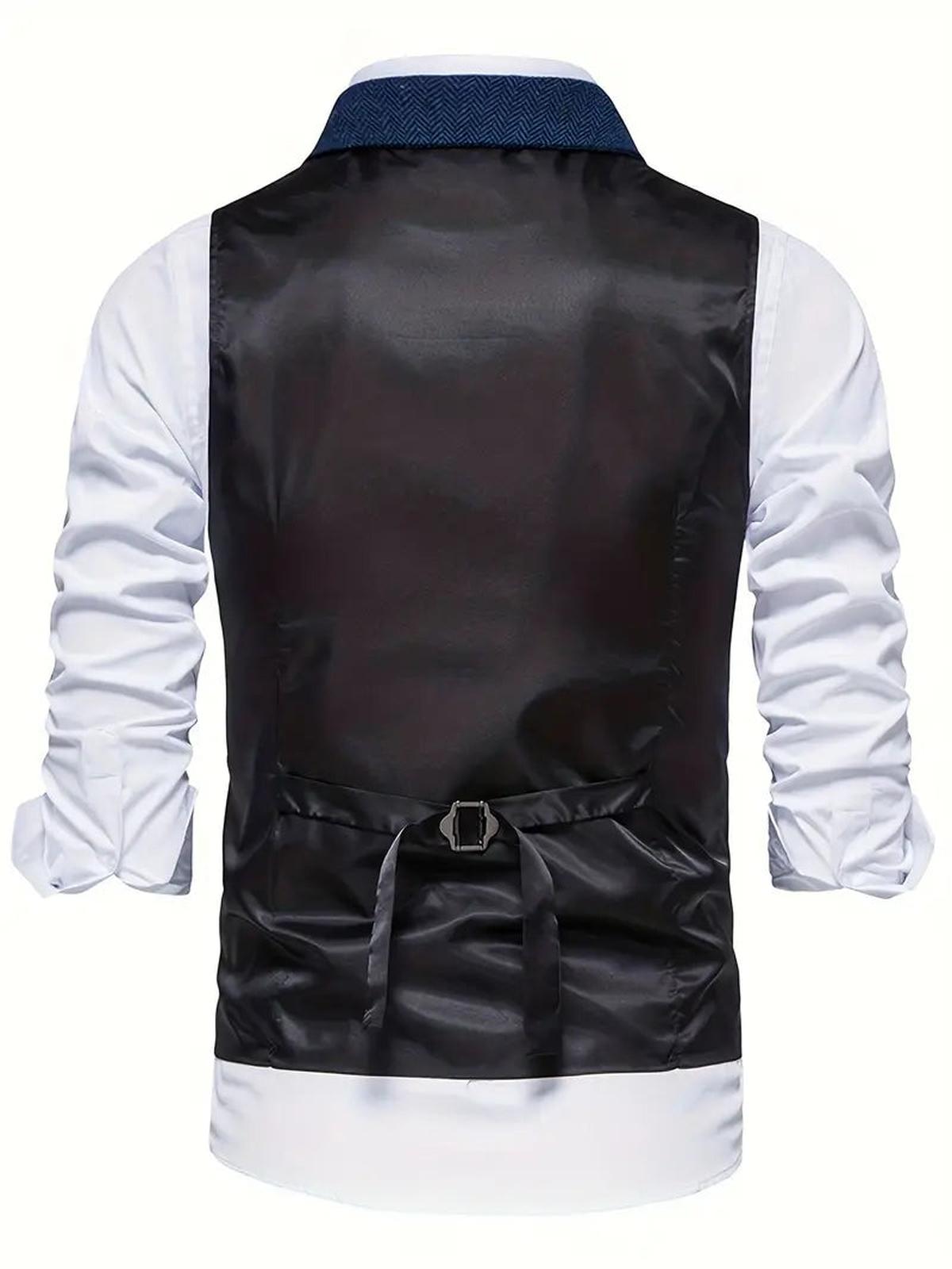 Heren Haringbone Enkelvoudige Blazer