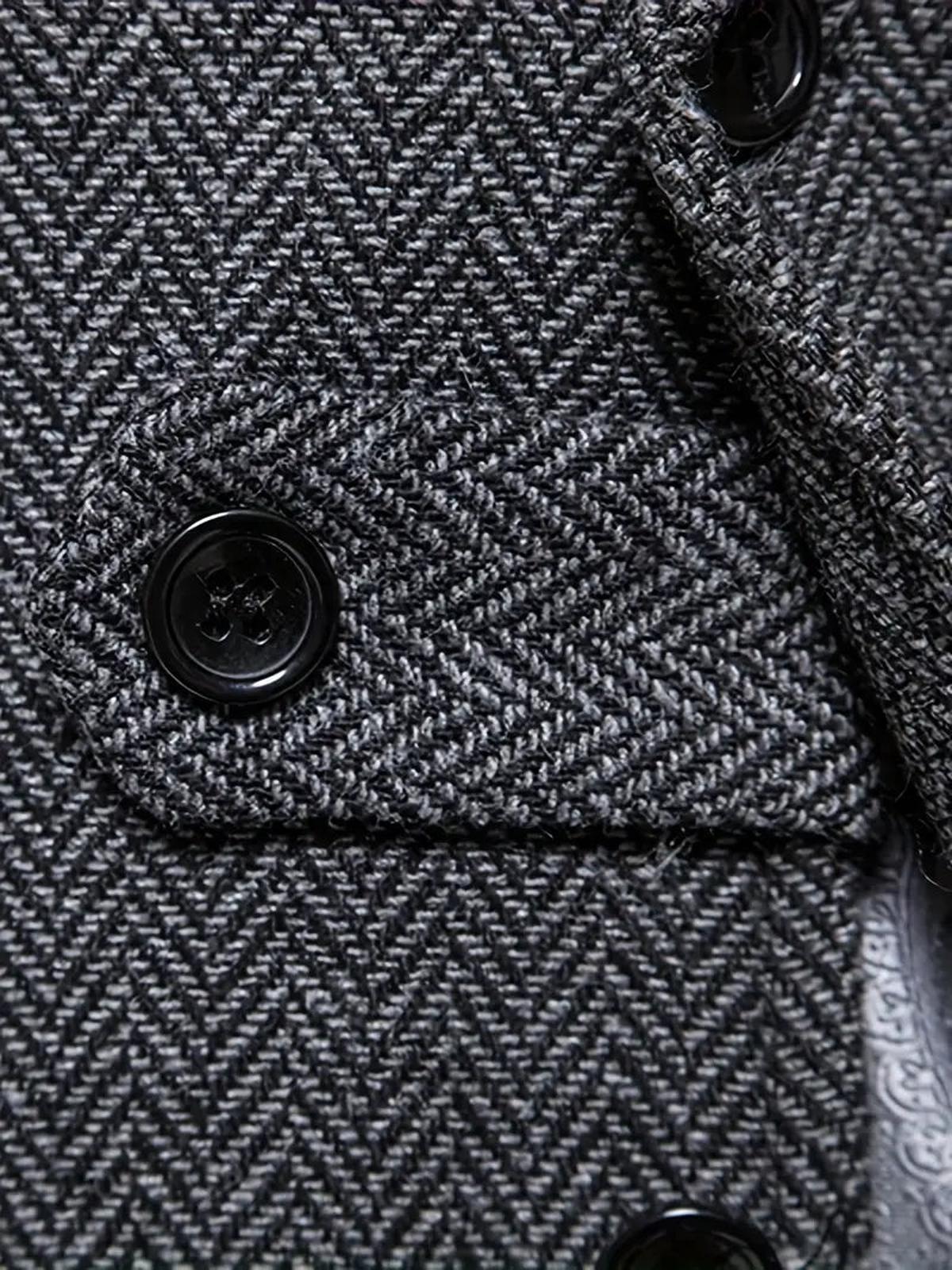 Heren Haringbone Enkelvoudige Blazer