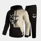 Heren Hoodie & Joggingbroek Set - Slim Fit Katoen Mix Trainingspak