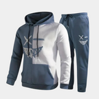 Heren Hoodie & Joggingbroek Set - Slim Fit Katoen Mix Trainingspak