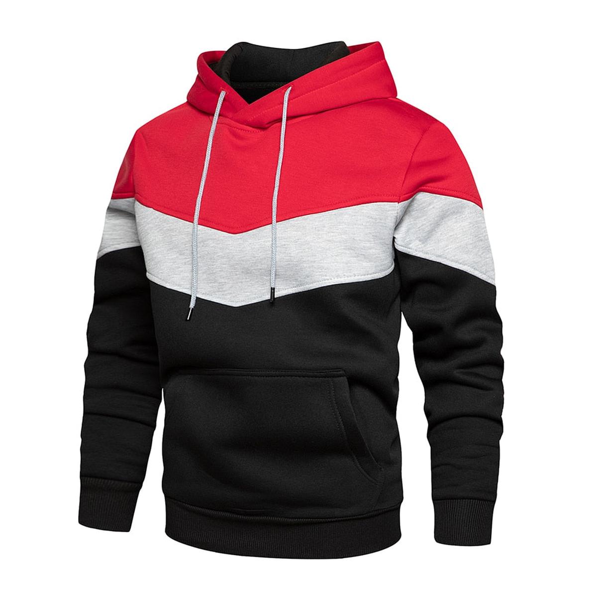 Heren Hoodie Van Katoen-Polyester Mix Met Capuchon En Lange Mouwen