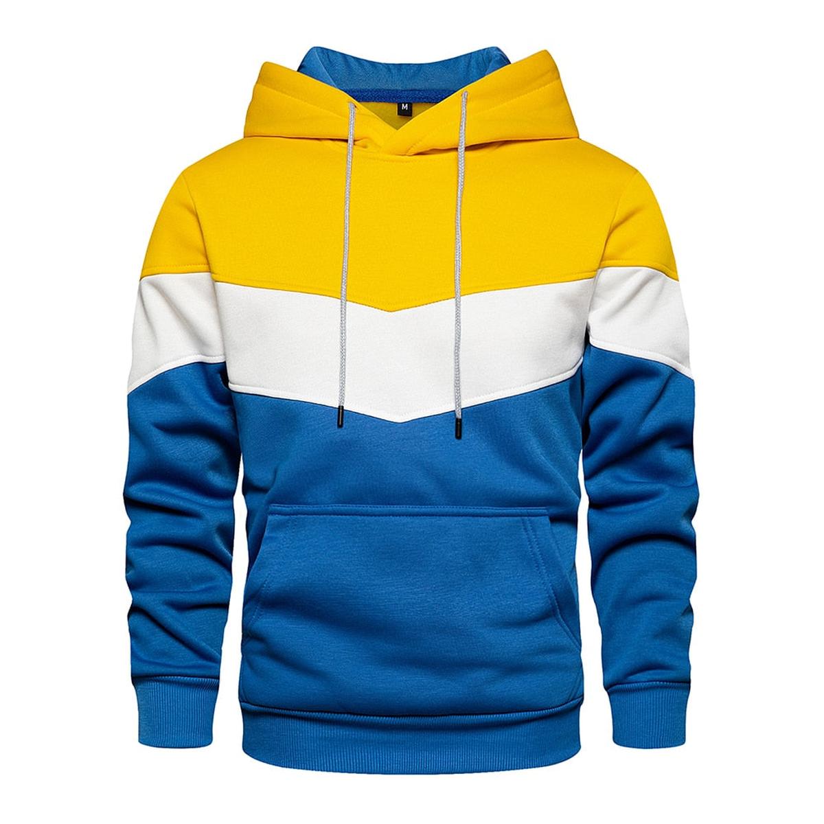 Heren Hoodie Van Katoen-Polyester Mix Met Capuchon En Lange Mouwen