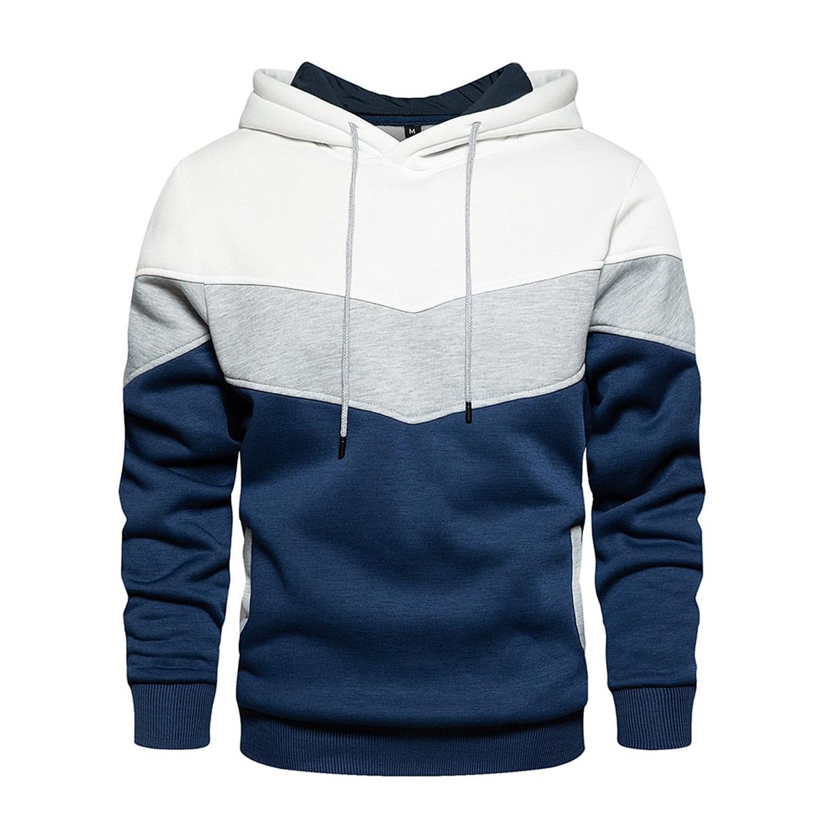 Heren Hoodie Van Katoen-Polyester Mix Met Capuchon En Lange Mouwen