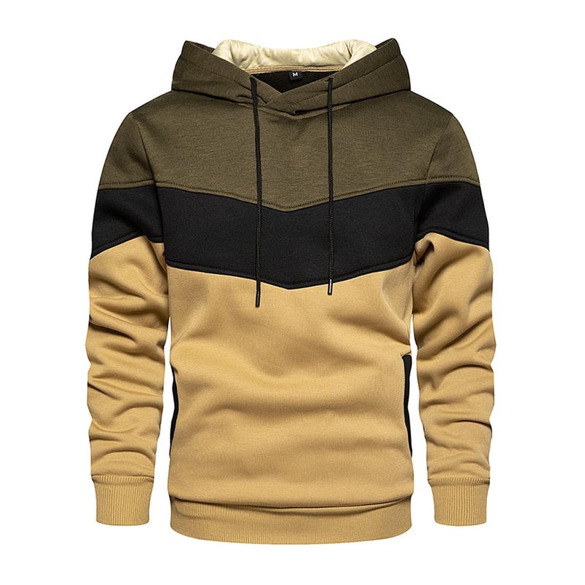 Heren Hoodie Van Katoen-Polyester Mix Met Capuchon En Lange Mouwen