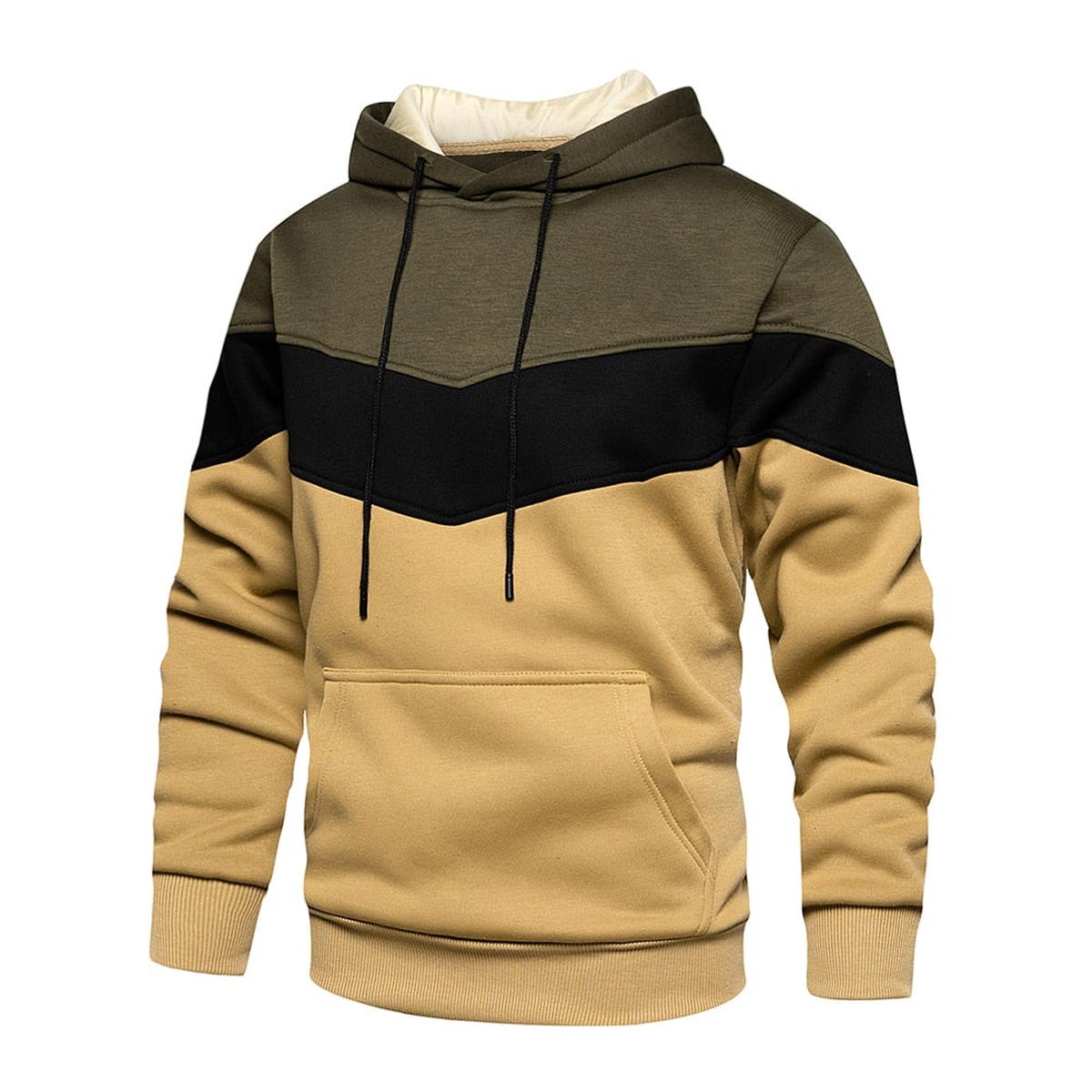 Heren Hoodie Van Katoen-Polyester Mix Met Capuchon En Lange Mouwen