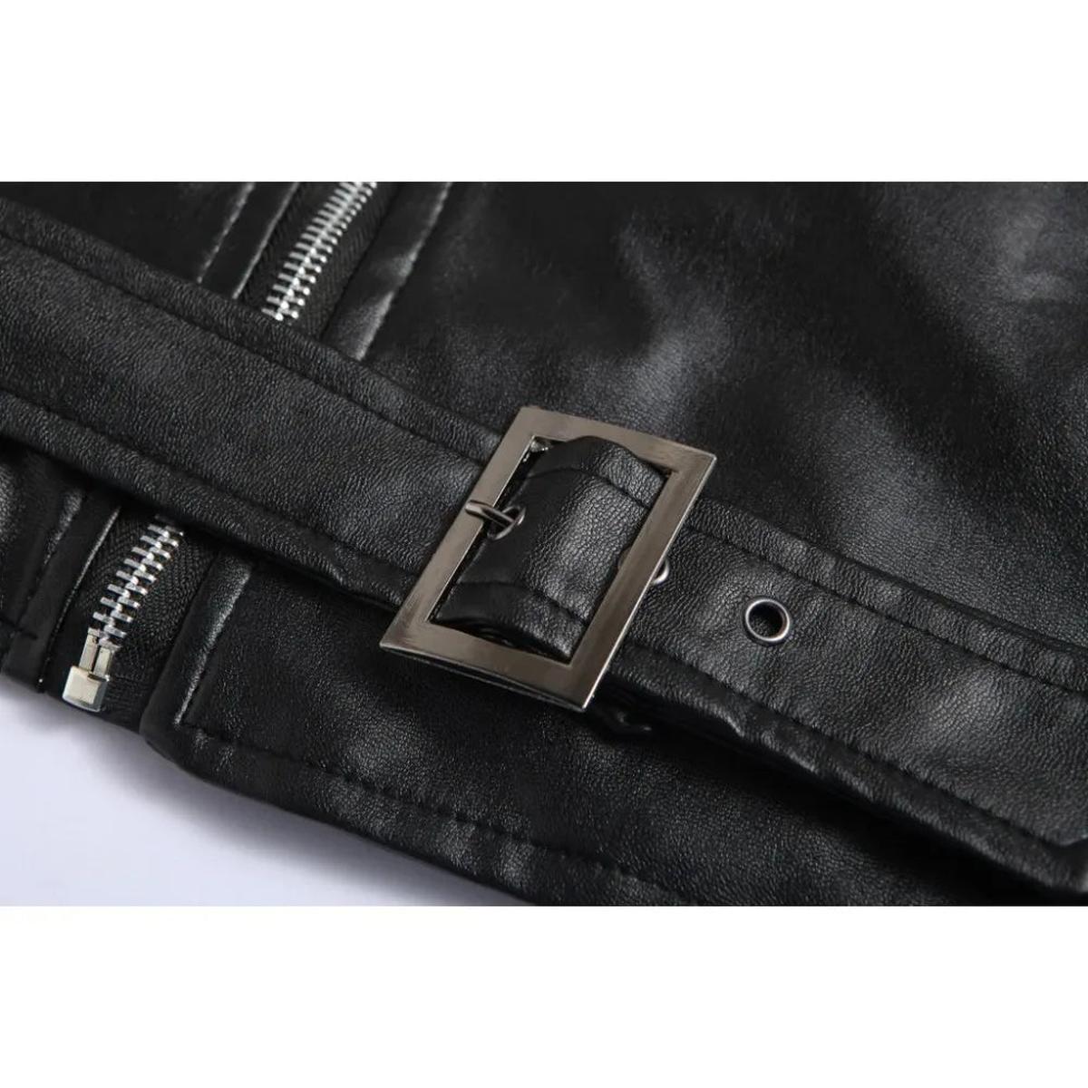 Heren Imitatieleer Jas Slim Fit met Rits - Stoer & Modern