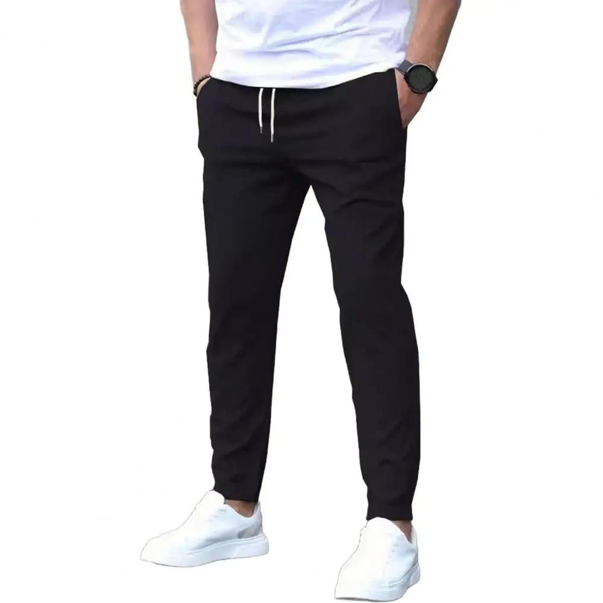 Heren Joggingbroek Met Zijzakken Elastische Taille Regular Fit