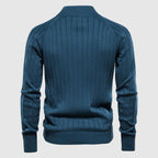 Heren Katoenen Trui/Sweater met Ritssluiting