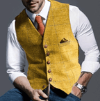 Heren Klassiek V-Hals Gilet voor Herfst/Winter