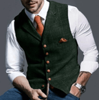 Heren Klassiek V-Hals Gilet voor Herfst/Winter