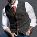 Heren Klassiek V-Hals Gilet voor Herfst/Winter