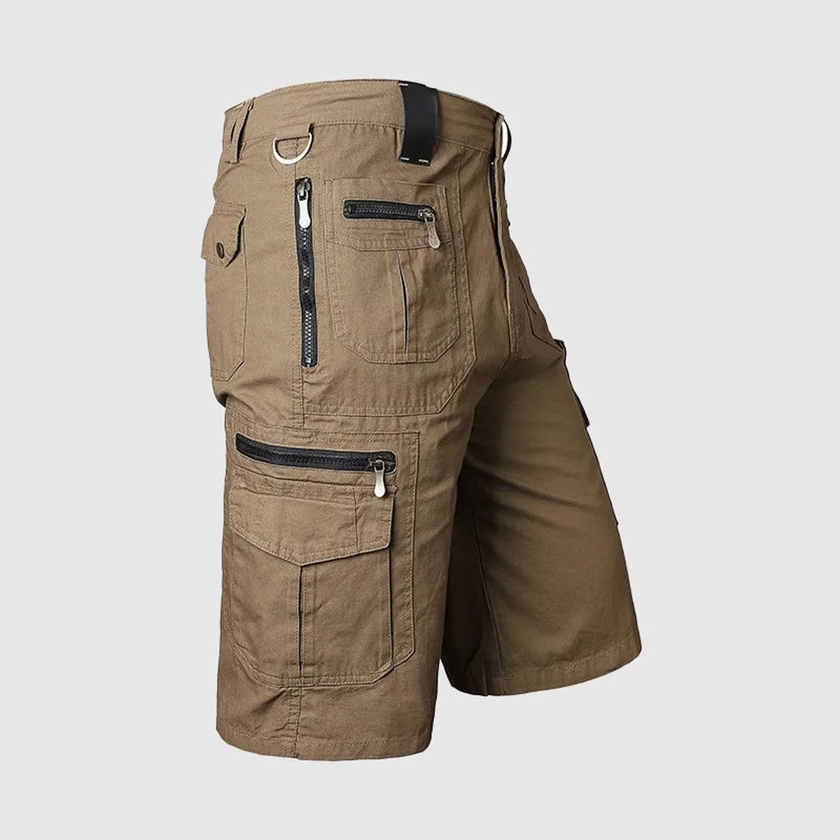 Heren Knielange Multi-Pocket Cargoshorts
