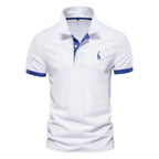 Heren Korte Mouwen Polo Shirt van Katoen/Polyester Mix