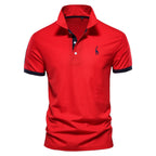 Heren Korte Mouwen Polo Shirt van Katoen/Polyester Mix