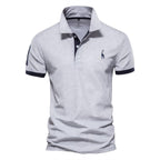 Heren Korte Mouwen Polo Shirt van Katoen/Polyester Mix
