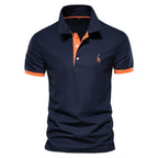 Heren Korte Mouwen Polo Shirt van Katoen/Polyester Mix