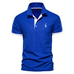 Heren Korte Mouwen Polo Shirt van Katoen/Polyester Mix