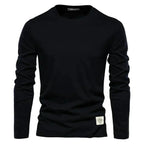 Heren Lange Mouwen Crewneck Casual T-shirt