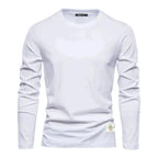 Heren Lange Mouwen Crewneck Casual T-shirt