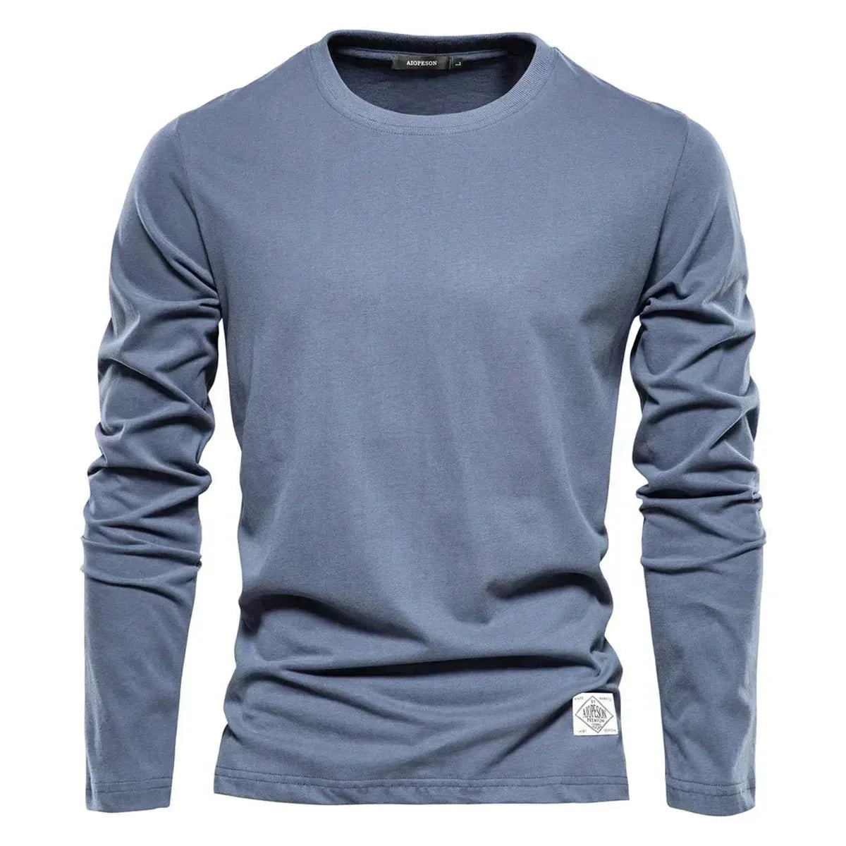 Heren Lange Mouwen Crewneck Casual T-shirt