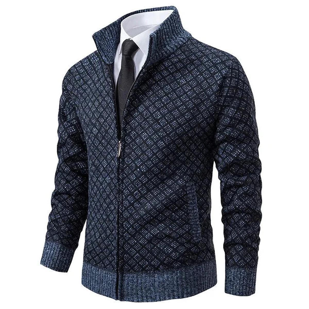 Heren Lente Geometrisch Patroon Ritsvest