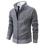 Heren Lente Geometrisch Patroon Ritsvest