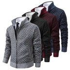 Heren Lente Geometrisch Patroon Ritsvest