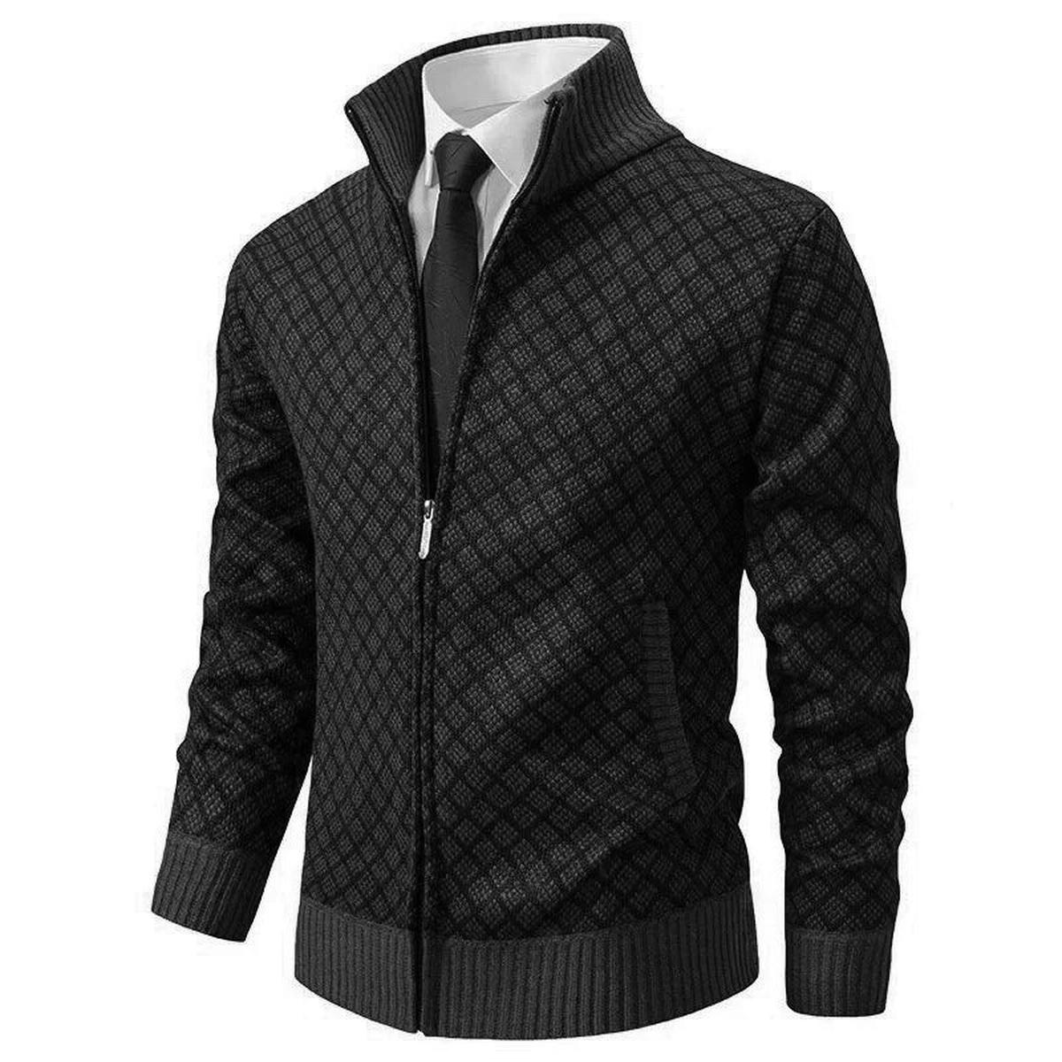 Heren Lente Geometrisch Patroon Ritsvest