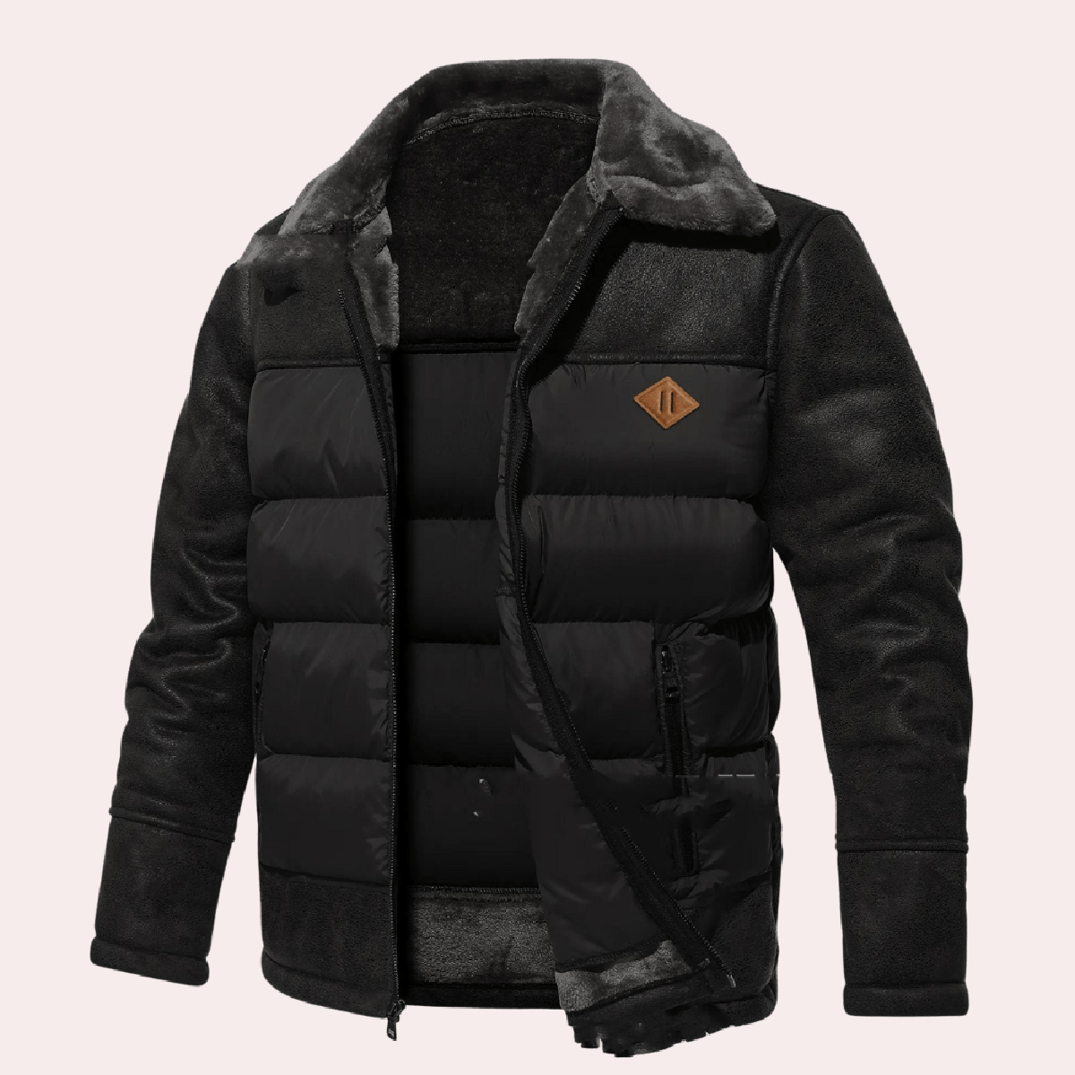 Heren Neppels Geïsoleerde Winterjas