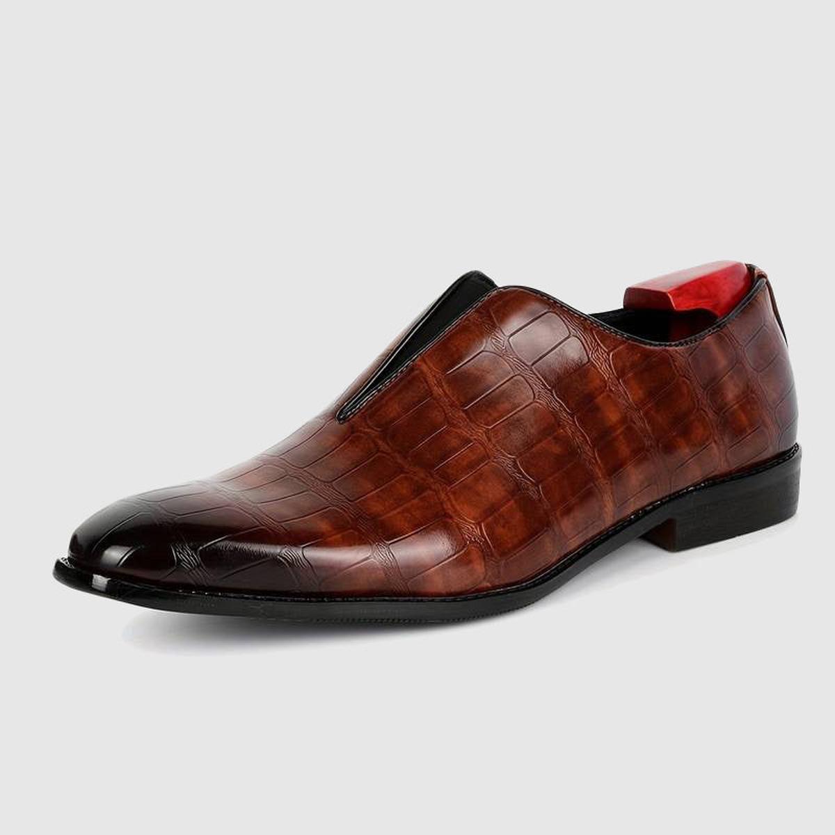 Heren Oxford Schoenen met Steenpatroon