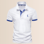 Heren Polo Shirt Van Polyester Met Opstaande Kraag