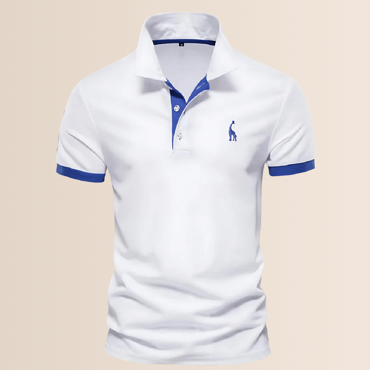 Heren Polo Shirt Van Polyester Met Opstaande Kraag
