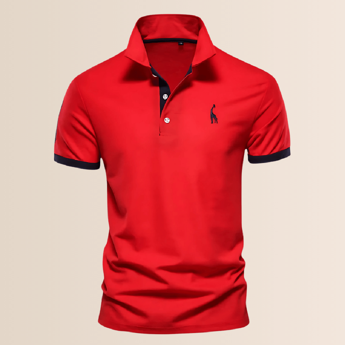 Heren Polo Shirt Van Polyester Met Opstaande Kraag