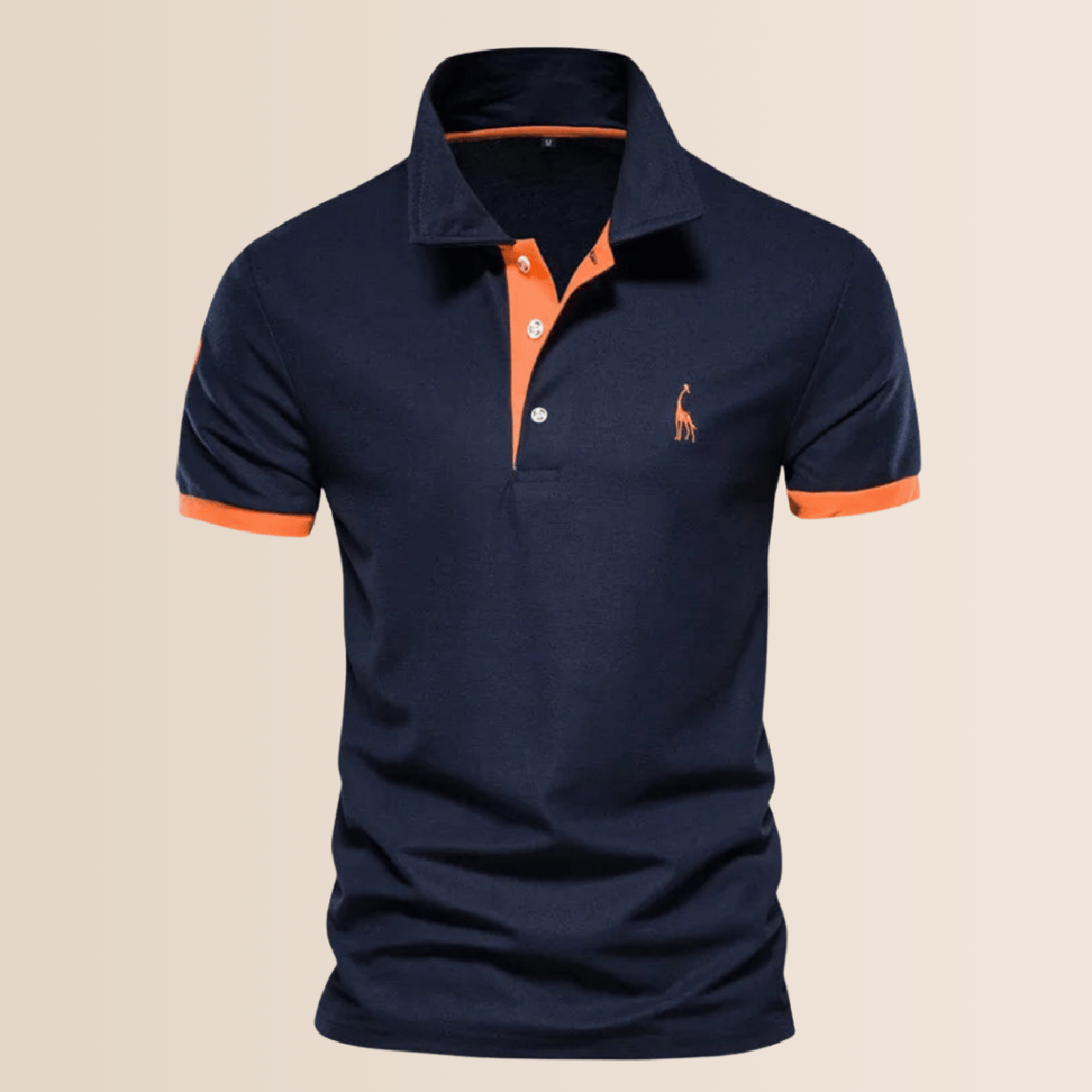 Heren Polo Shirt Van Polyester Met Opstaande Kraag