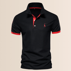 Heren Polo Shirt Van Polyester Met Opstaande Kraag